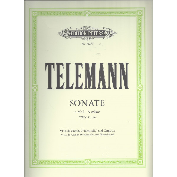 Telemann - Cellosonate a-moll TWV 41:A6