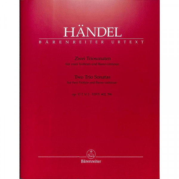 Händel Georg Friedrich 2 Triosonaten (B-Dur op 5/7 A-Dur op 5/1)