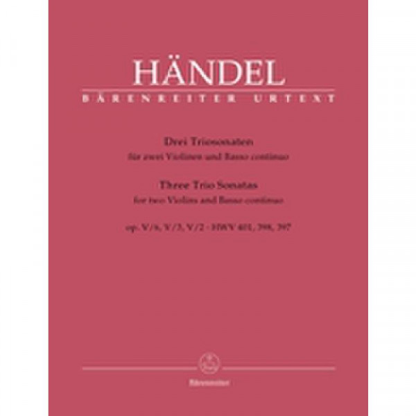 Händel Georg Friedrich 3 Triosonaten