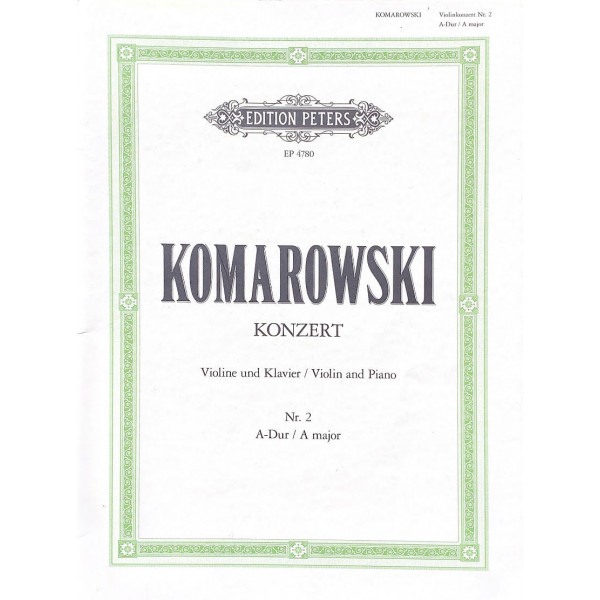 Komarowski Anatoli Konzert 2 A-Dur