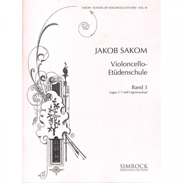 Jakob Sakom - Violoncello - Etüdenschule Heft 3