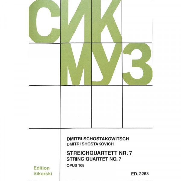 Schostakowitsch Dmitri Quartett 7 fis-moll op 108