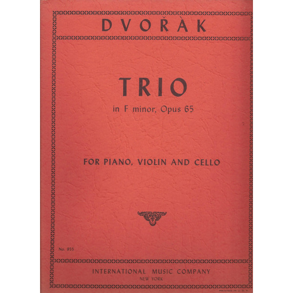 Dvorak Antonin Trio f-moll op 65