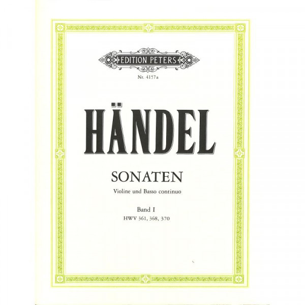 Händel Georg Friedrich 6 Sonaten 1