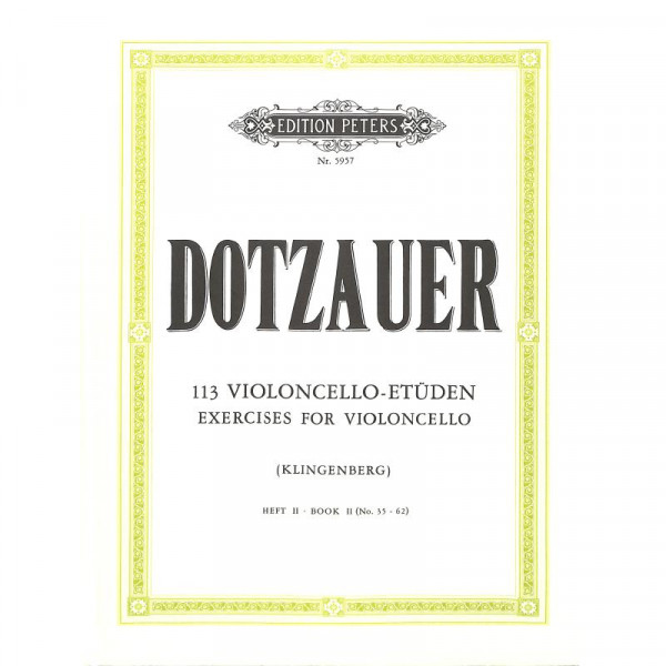 Dotzauer - 113 Violoncello-Etüden Band2