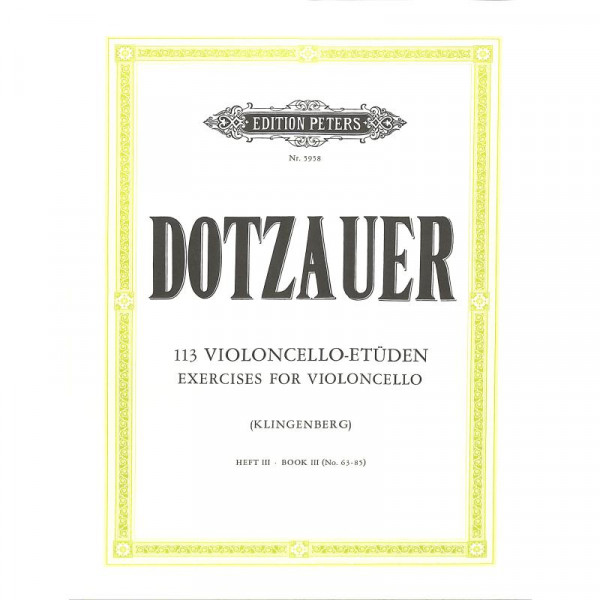 Dotzauer - 113 Violoncello-Etüden Band3