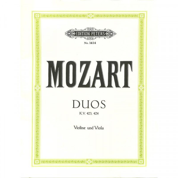 Mozart Wolfgang Amadeus 2 Duos KV 423 + KV 424