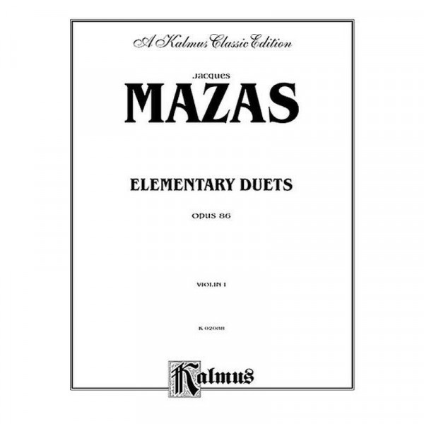 Mazas Jacques Fereol Elementary Duets op 86