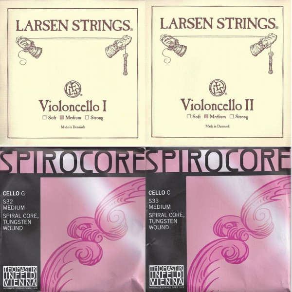 Larsen SPIROCORE Spezial, Cellosaiten Satz 4/4